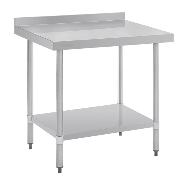 Shelving Vogue Stainless Steel Table with Splashback 900mm - GJ506 Vogue