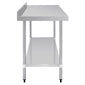 Shelving Vogue Stainless Steel Table with Splashback 1800mm - GJ509 Vogue