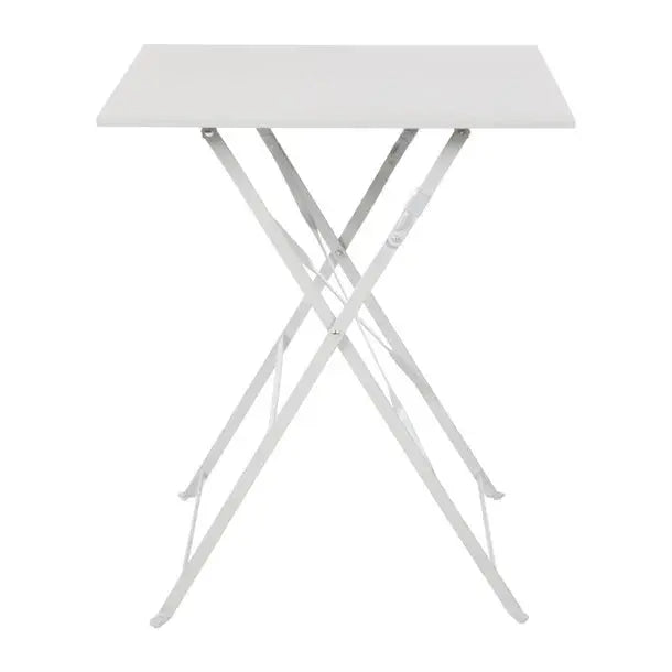 Bolero Grey Square Pavement Style Steel Table GK988 Mattys