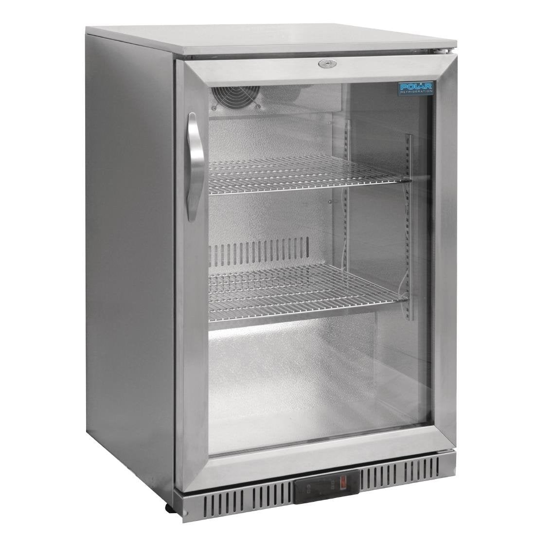 Polar G-Series Counter Back Bar Cooler with Hinged Door Stainless Steel 138Ltr - GL007-A Mattys