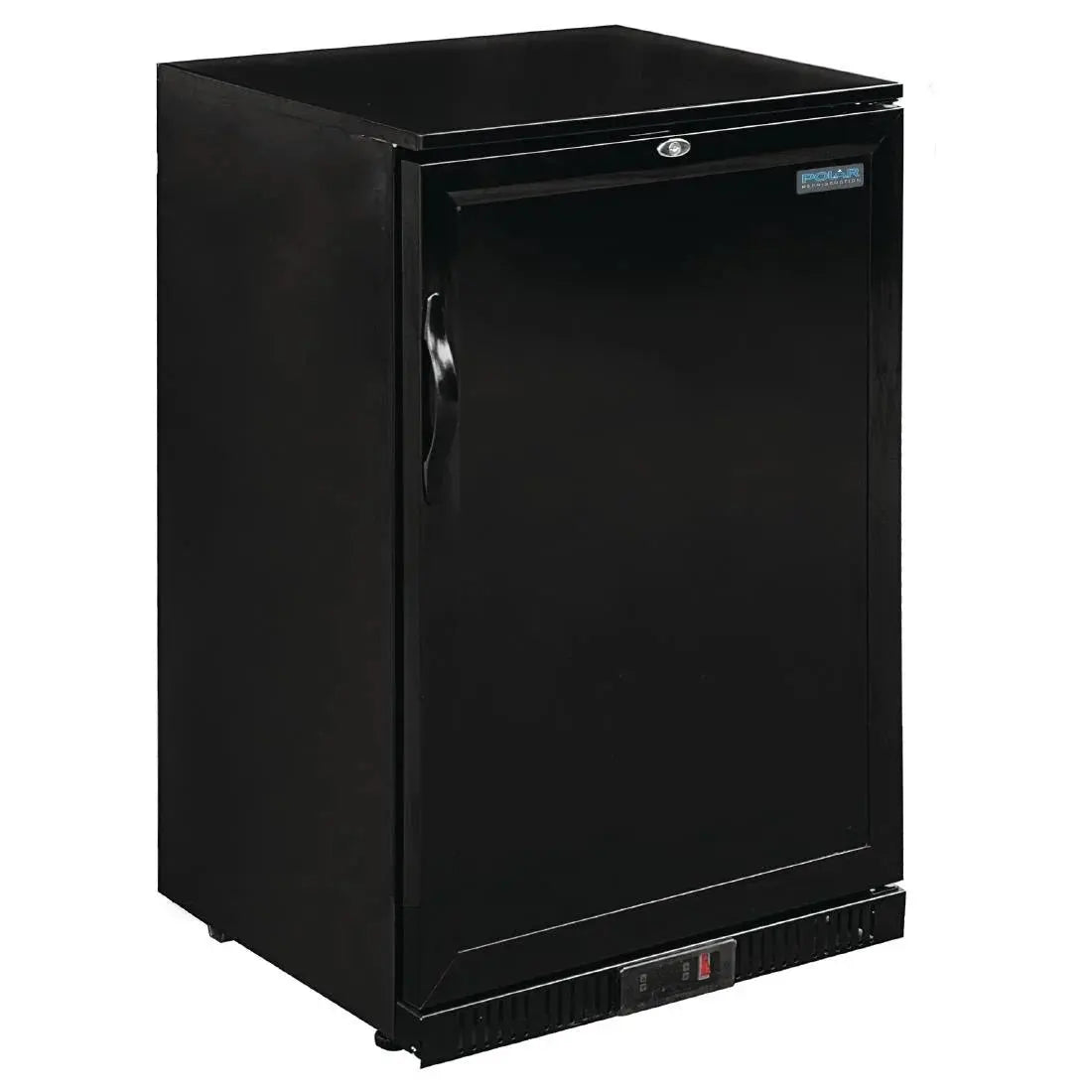 Polar G-Series 900mm Single Solid Door Back Bar Cooler in Black 138Ltr GL015-A Mattys
