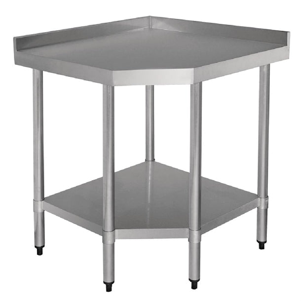 Shelving Vogue Stainless Steel Corner Table 700mm - GL278 Vogue