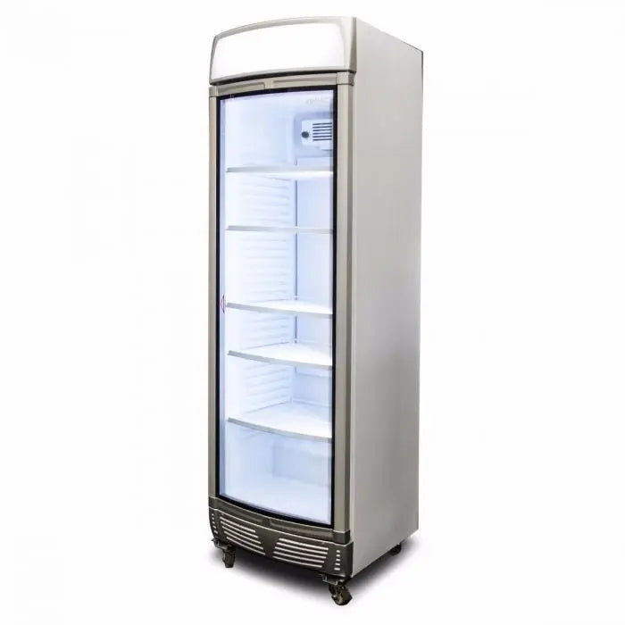 Bromic GM0400LC LED Curved Glass Door 380L Upright Display Chiller w/ Lightbox Mattys