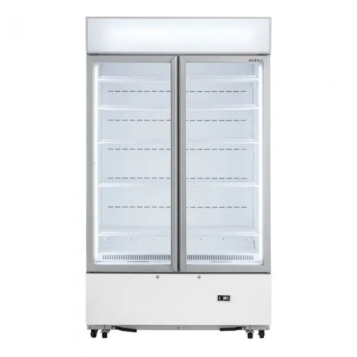 Bromic White Cassette Flat Glass Door Display Chiller - GM1000LWCAS Mattys