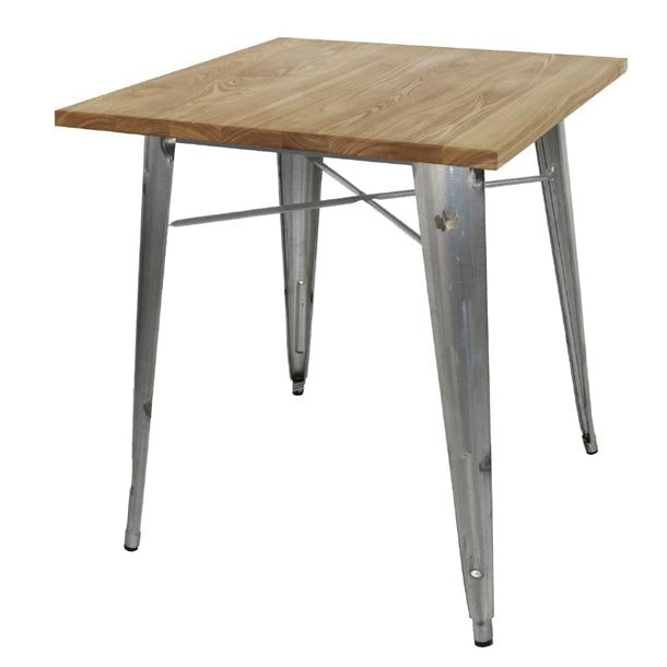 Shelving Bolero Bistro Metal Square Table Steel with Wooden 700mm - GM632 Bolero
