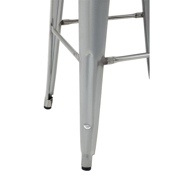 Shelving Bolero High Metal Bar Stools with Wooden Seat Pad - GM638 Bolero