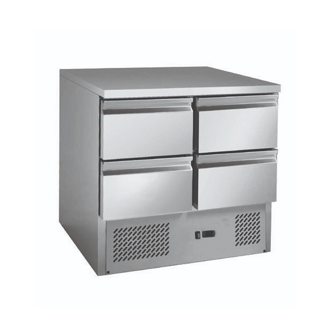 Thermaster Stainless steel 4-Drawers Compact Workbench Fridge - GNS900-4D Thermaster
