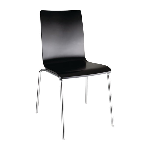 Shelving Bolero Black Square Back Side Chair (Pack of 4) - GR345 Bolero