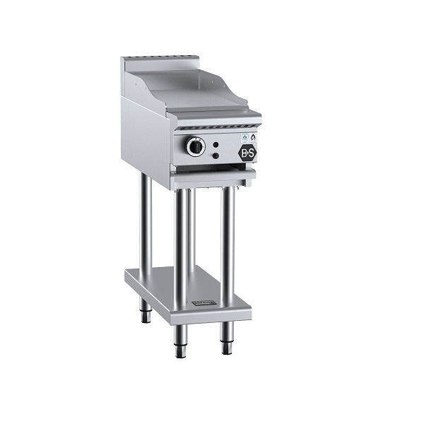 B+S Black GRP-3 Gas Grill Plate 300mm on Leg Stand Mattys