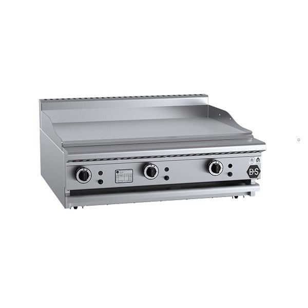 B+S Black GRP-9BM Gas Grill Plate 900mm - Bench Mounted Mattys