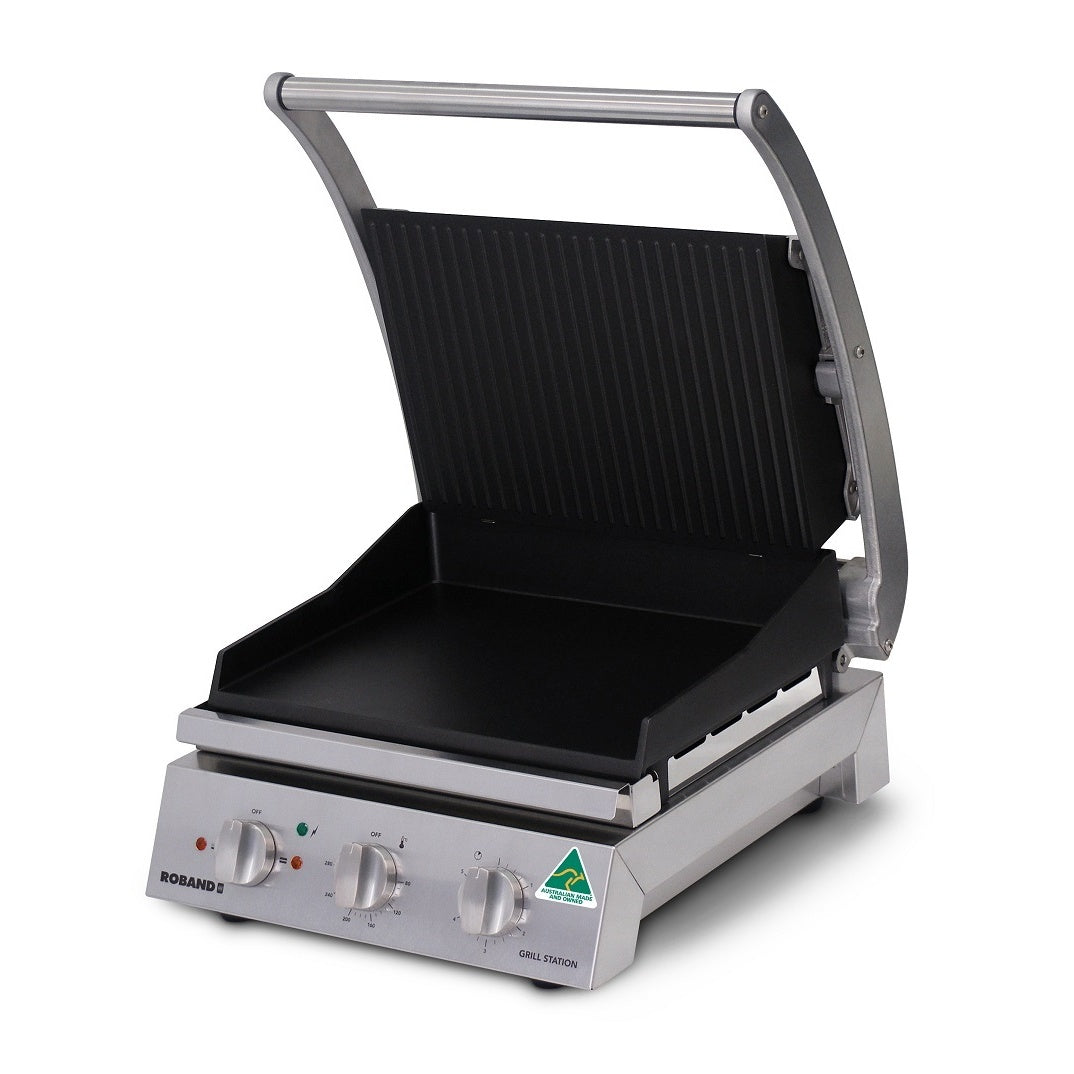 Benchtop Roband Grill Station 6 Slice Ribbed Plate Non-Stick Coated - GSA610RT Mattys