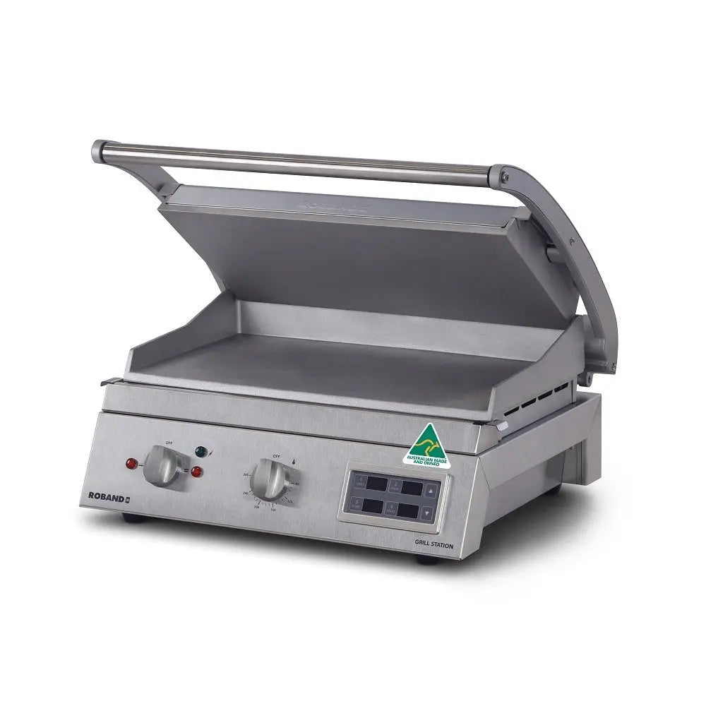 Roband Benchtop 8 slice grill station, smooth plates Electronic Timer - GSA815SE Mattys