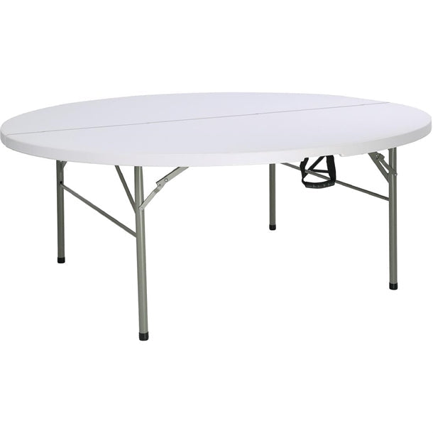 Shelving Bolero Round Centre Folding Table 6ft White - HC270 Bolero