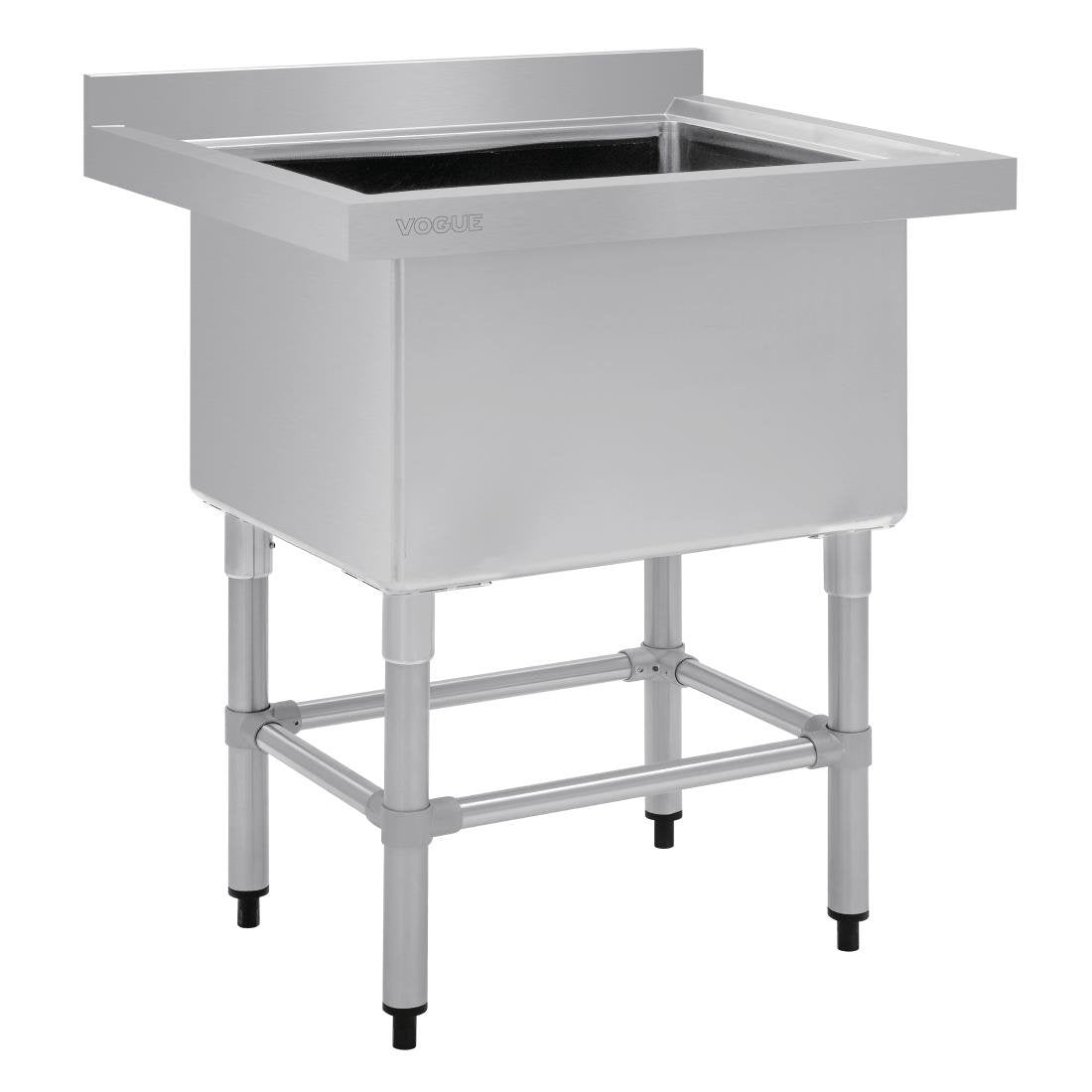 Vogue St/St Deep Pot Sink - 770mm (w) x 600mm (d) 90mm Drain HC910 Mattys