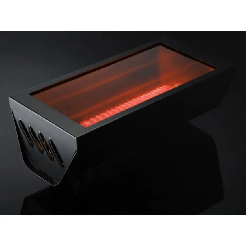 Varmatec RADIANT BLACK Single Infrared Wall-Mounted Heater with Corrosion-Resistant Black Waterproof Design and On/Off Switch Controls Mattys