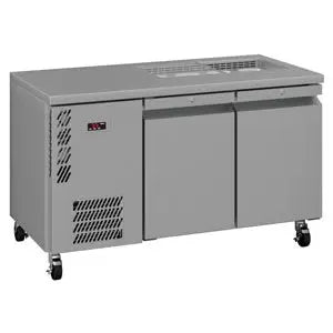 Refrigeration Opal - Two Door Stainless Steel Under Counter Refrigerator With Blown Air Well - HO2USSBA Mattys