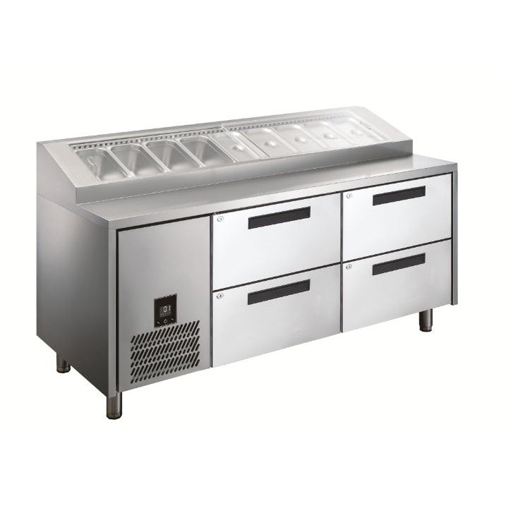 Glacian HPB1815DD Pizza Prep with Drawers Mattys