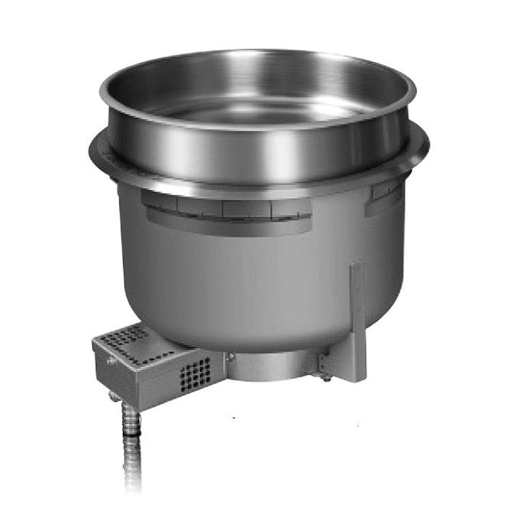 Hatco HWB-11QTD Single Built-In Round Heated Well with Drain Fitting 10.1 Litre Mattys
