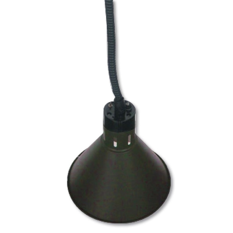 F.E.D. Benchstar Pull down heat lamp black 270mm Round HYWBL08 Mattys