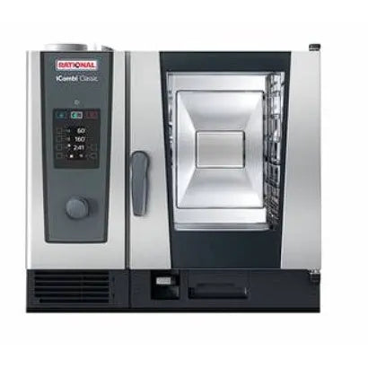 Rational iCombi Classic Combi Oven - 6-1x1 GN Tray Electric - 3NAC 415V - 11.2Kw - Left han - ICC61-LH Mattys