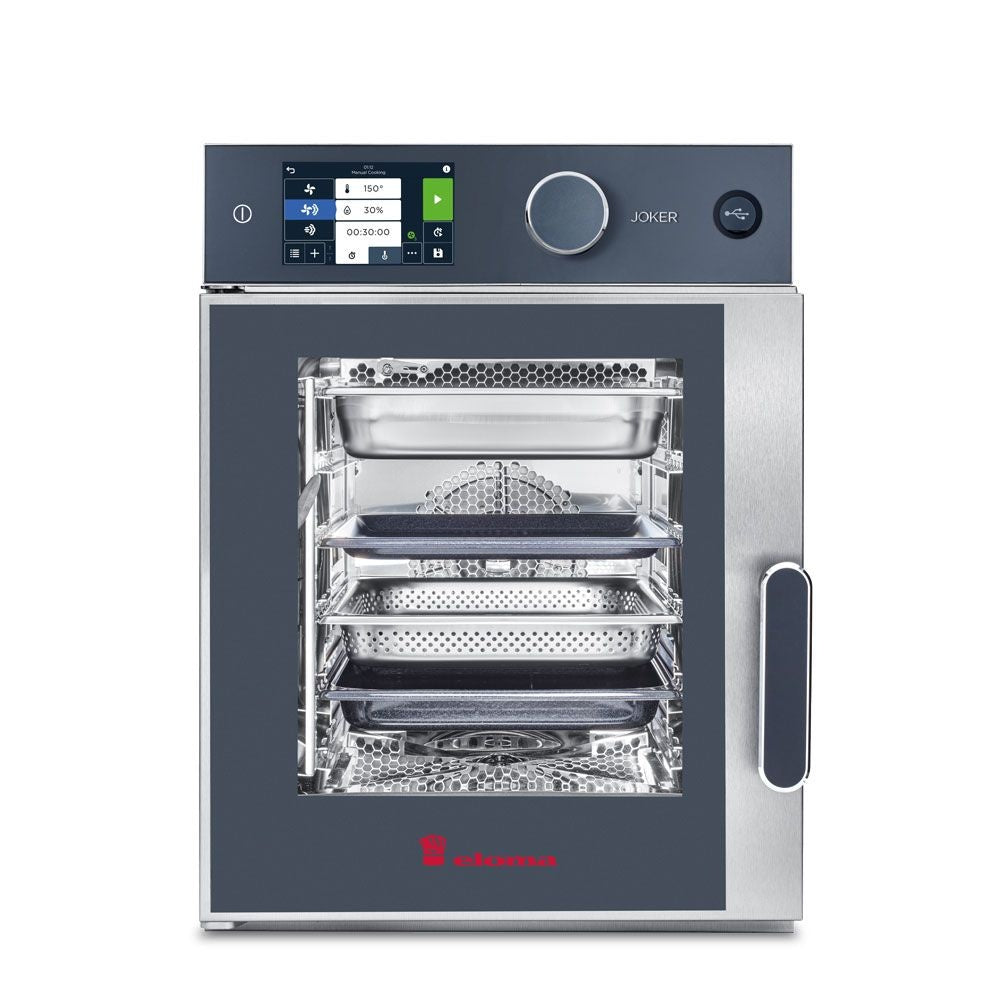 Eloma JOKER 6-11 ST TC-LH 6 x 1/1GN Compact Electric Combi Oven with Electronic Controls and Left Hand Hinged Door Mattys