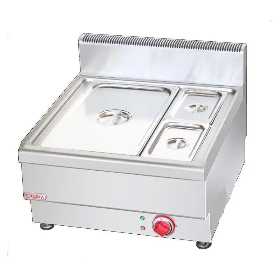 Bain Marie F.E.D. GASMAX Dry Bain Marie With 1 x 1/1 pan + 2 x GN Pan & Lid JUSTY2 Mattys