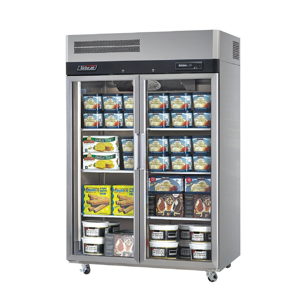 Turbo Air- 2 Glass Door Top Mount Upright Freezer 1215L KF45-2G-N(HC) Mattys