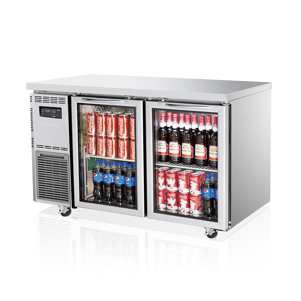 Turbo Air 2 Door Glass Fridge - 1200mm x 600mm deep KGR12-2-N(HC)(600) Turbo Air