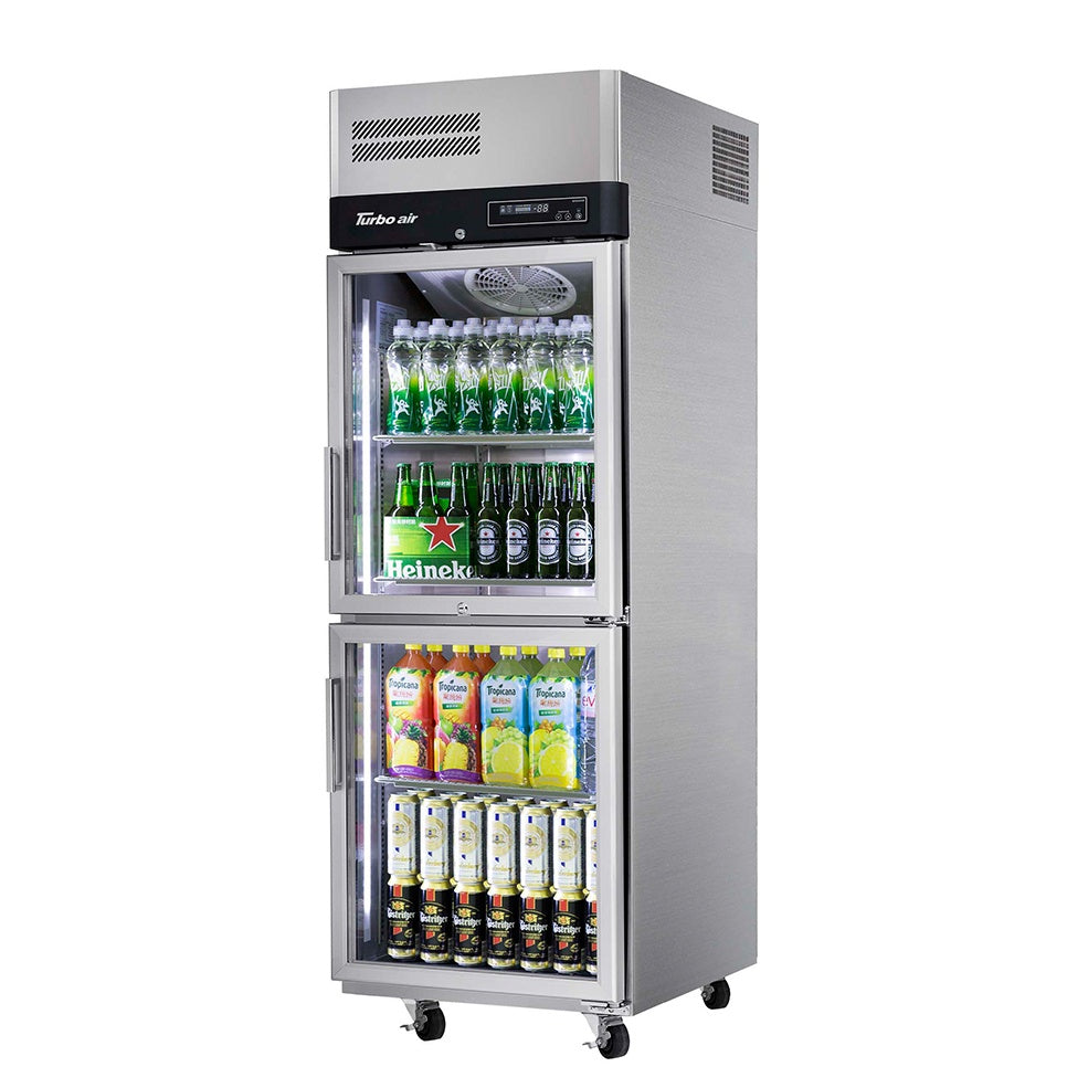 Turbo Air - 2 x Half Glass Door Top Mount Display Fridge 572L KR25-2G-N(HC) Mattys