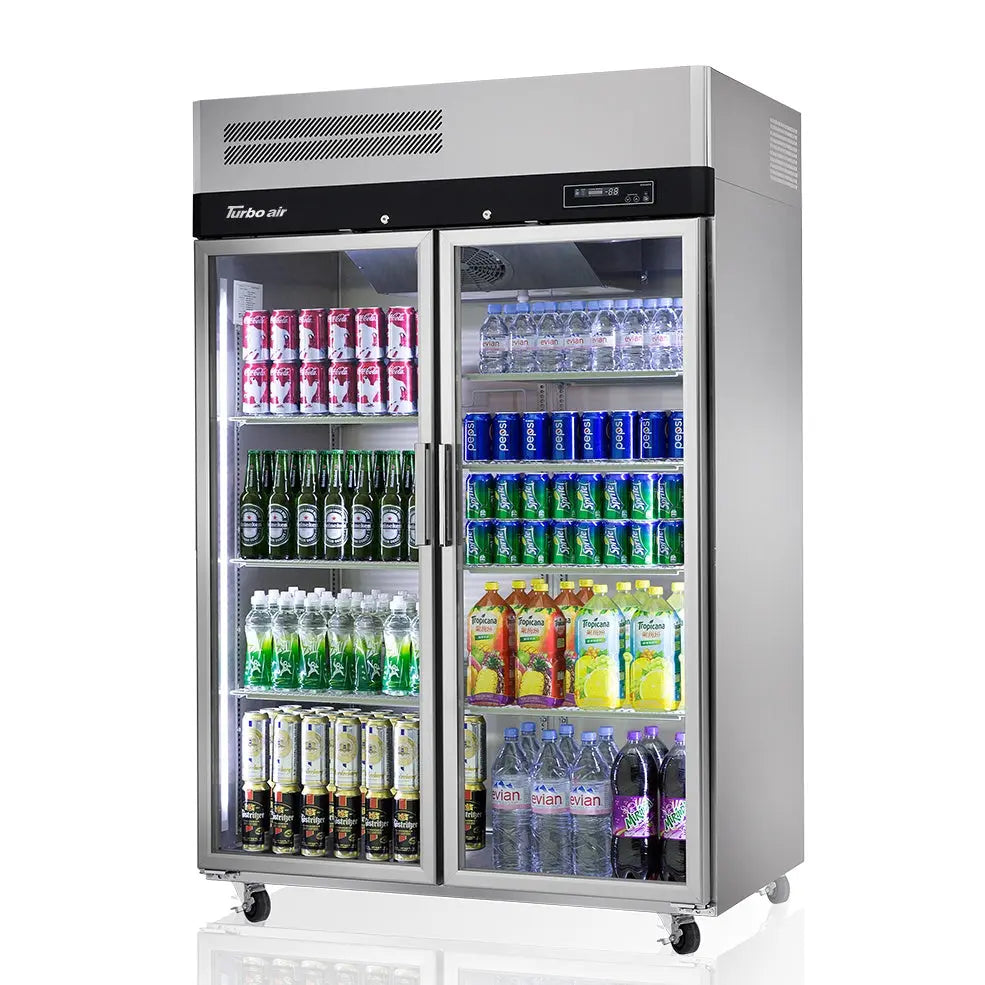 Turbo Air 2 Glass Door Top Mount Display Fridge 1215L KR45-2G-N(HC) Mattys