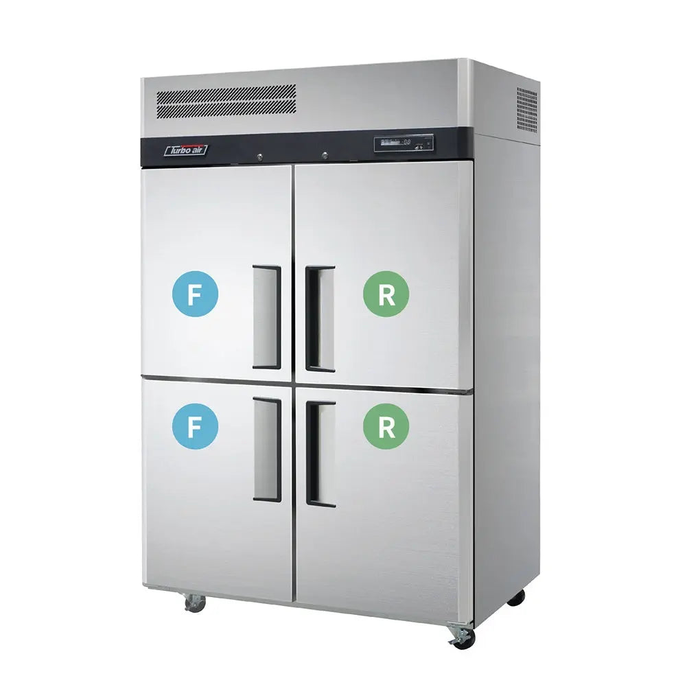 Turbo Air 4 Half Door Top Mount Dual Temp Fridge / Freezer KRF45-4H-N(HC) Mattys