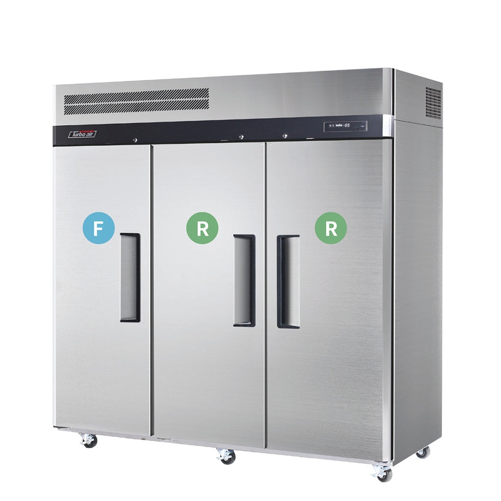 Turbo Air 3 Door Top Mount Dual Temp Fridge / Freezer KRF65-3-N(HC) Mattys