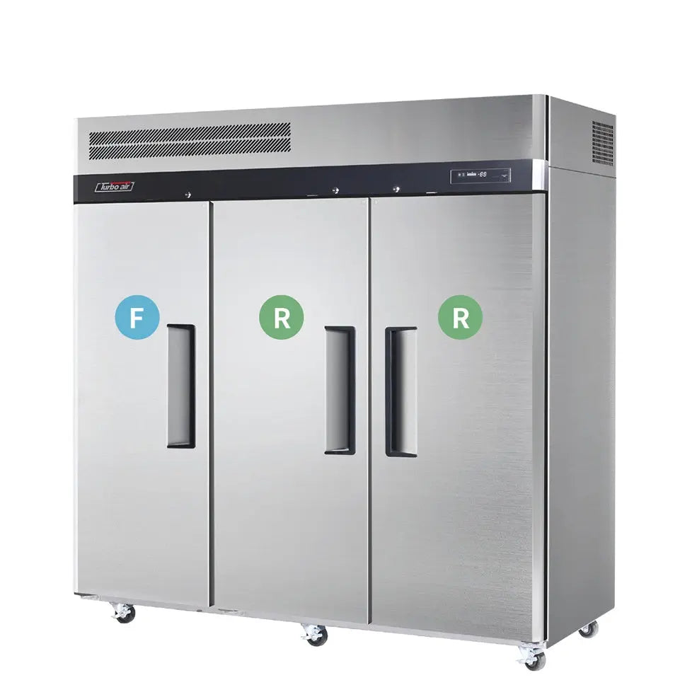 Turbo Air 3 Door Top Mount Dual Temp Fridge / Freezer KRF65-3-N(HC) Mattys