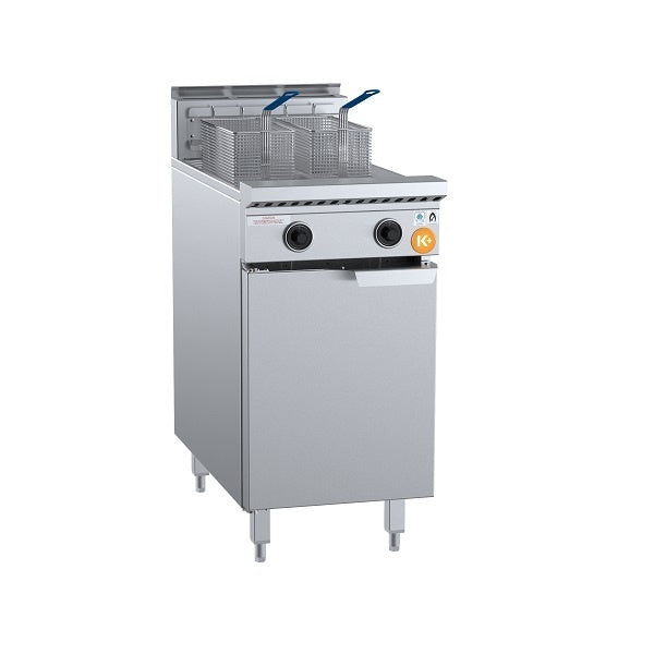 K+ KTF-451S Gas Split Pan Turbo Fryer Mattys