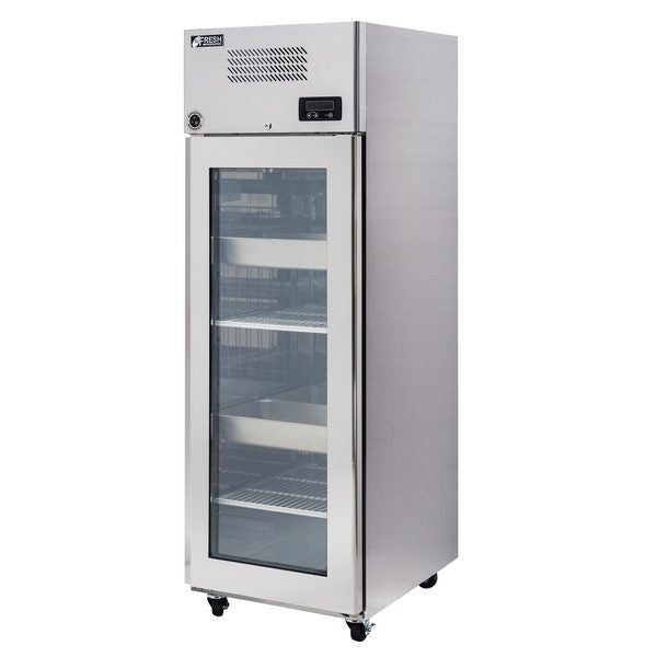 FRESH KTM-25FG1 GLASS DOOR UPRIGHT FREEZER 1 DOOR