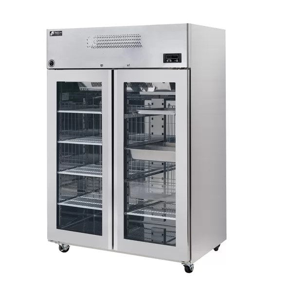 FRESH GLASS DOOR UPRIGHT FRIDGE 2 DOORS - KTM-45RG2 Mattys