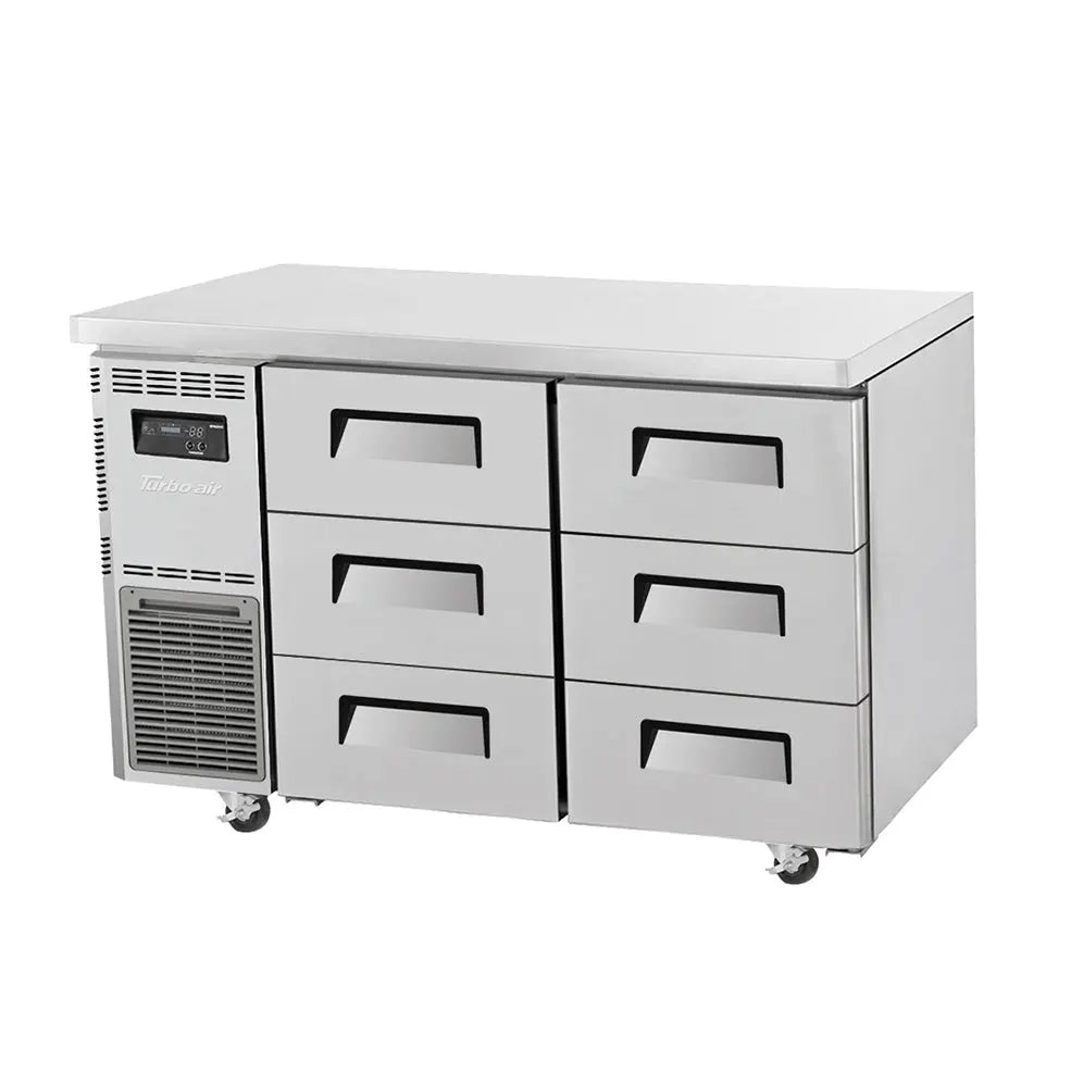 Turbo Air Undercounter 6 Drawer Freezer - 1200mm wide KUF12-3D-6-N(HC) Mattys