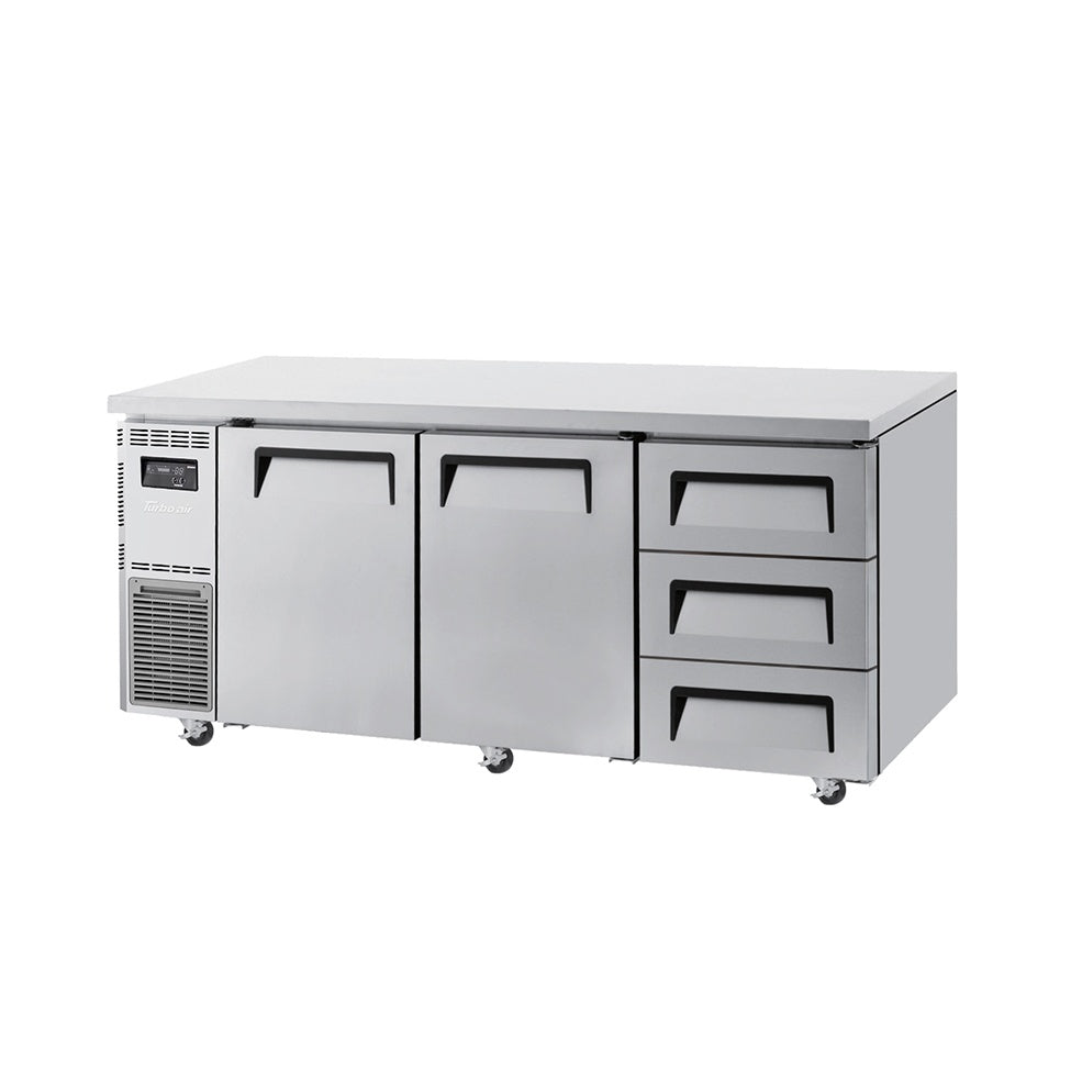 Turbo Air Undercounter 2 Door / 3 Drawer Chiller - 1800mm wide KUR18-3D-3-N(HC) Mattys