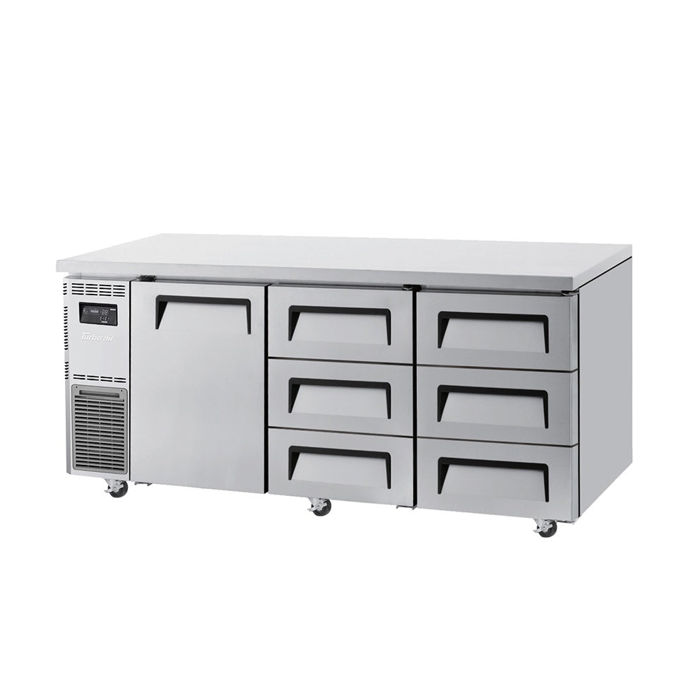 Turbo Air Undercounter 1 Door / 6 Drawer Chiller - 1800mm wide KUR18-3D-6-N(HC) Mattys