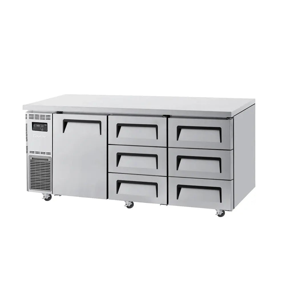 Turbo Air Undercounter 1 Door / 6 Drawer Chiller - 1800mm wide KUR18-3D-6-N(HC) Mattys