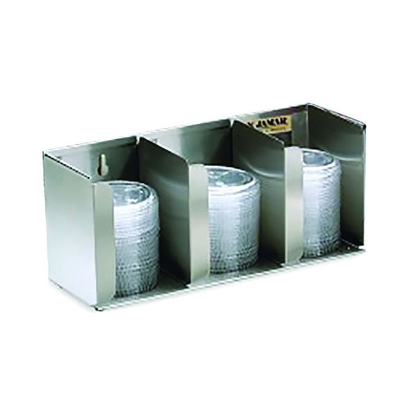 San Jamar L1014 Counter Or Wall Mounted Lid Organiser – 3 Stacks Mattys