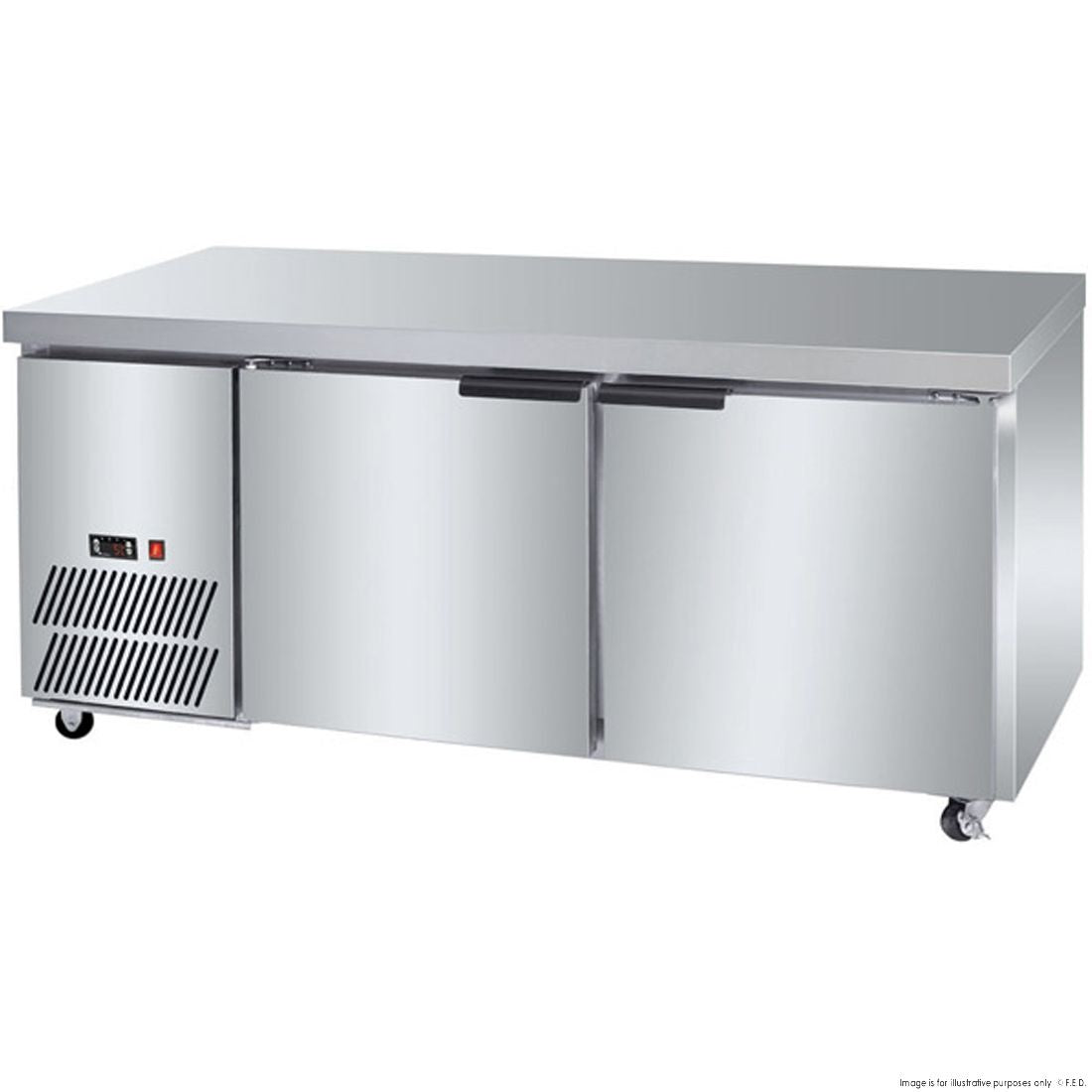 F.E.D. LBF150 Two Large Door Lowboy Fridge Mattys