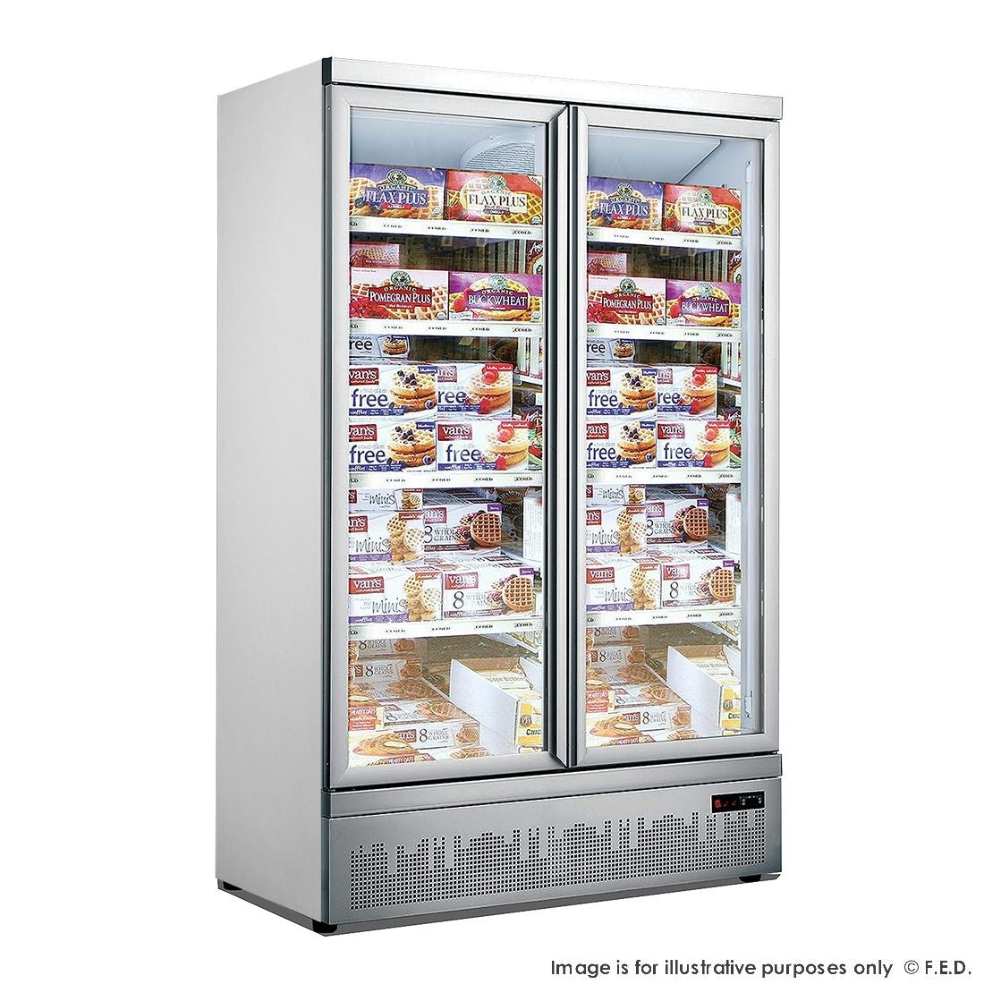 F.E.D. Temperate Thermaster Double Door Supermarket Freezer - LG-1000GBMF Mattys