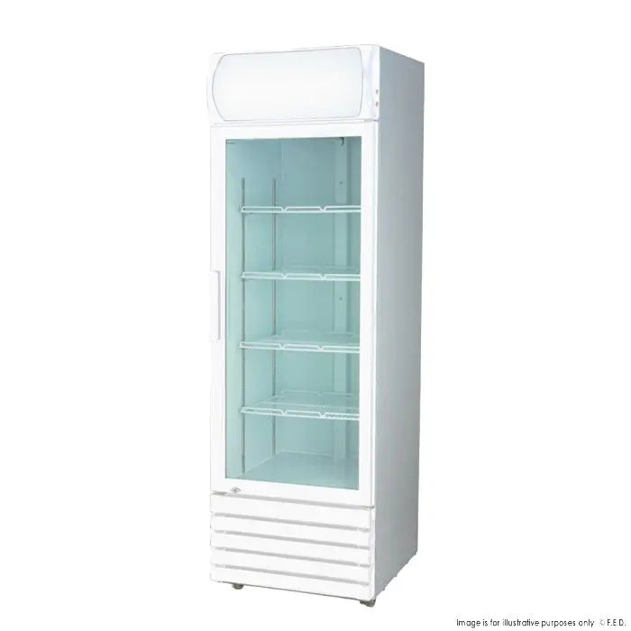 F.E.D. Thermaster LG-370P 370L Single Glass Door Colourbond Upright Drink Fridge Mattys