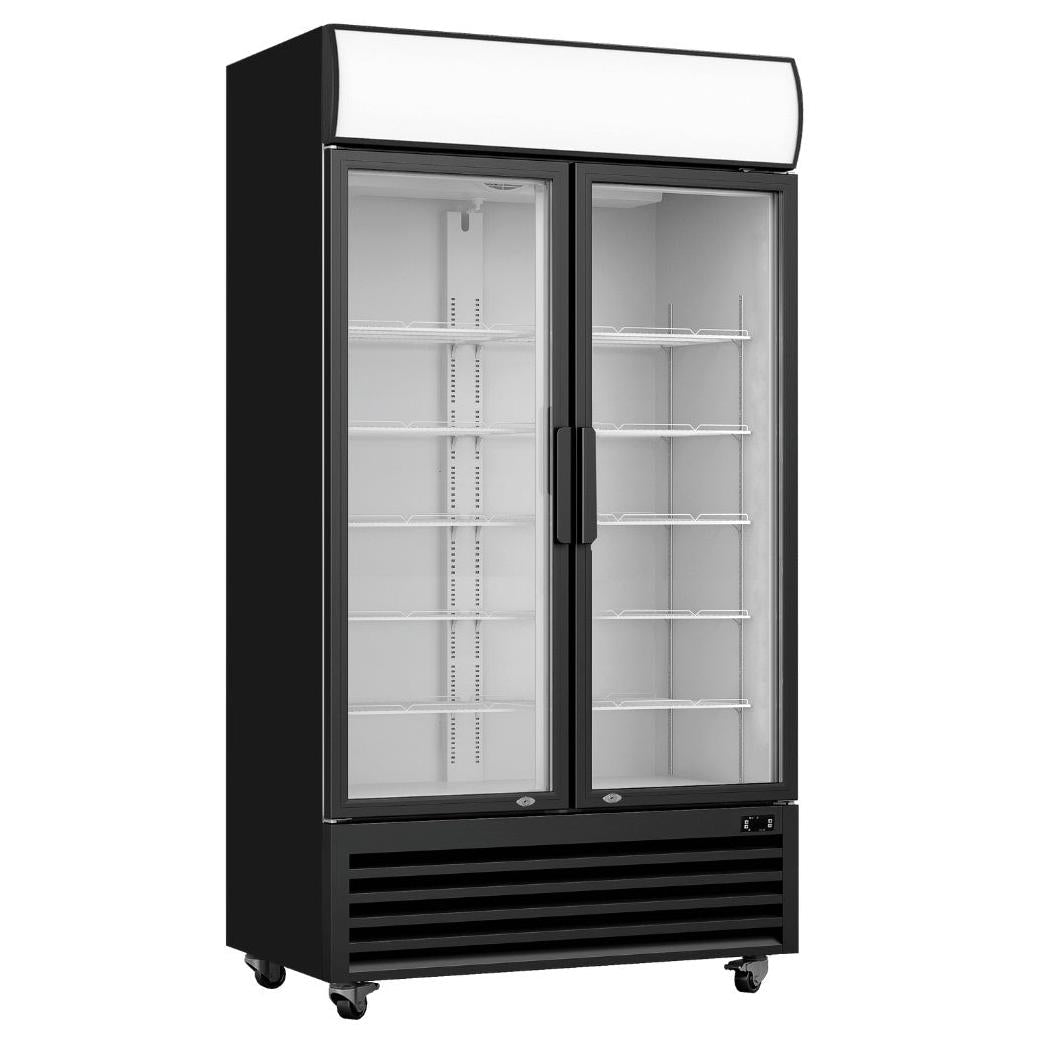 F.E.D Thermaster-LG-580BP Double Glass Door Colourbond Upright Drink Fridge - LG-580BP Mattys