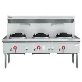 Cooking Waterless Triple Burner Gas Wok Cooker - LKK-3B/BC Mattys