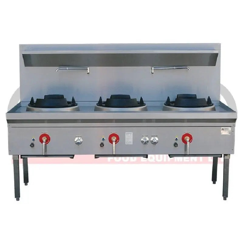 LKK-3B Three Burner Waterless Wok Table (Duckbill) Mattys