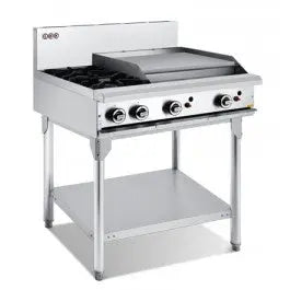 Cook Tops 2 Gas open burner cooktop + 600mm Right Grill - LKKOB6B Mattys