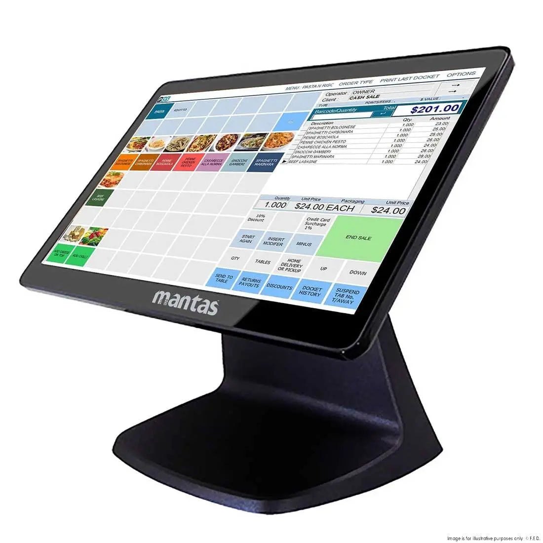 F.E.D Flag Mantas 1600 All In One Turnkey POS Solution - M1600-AIO-15 Mattys