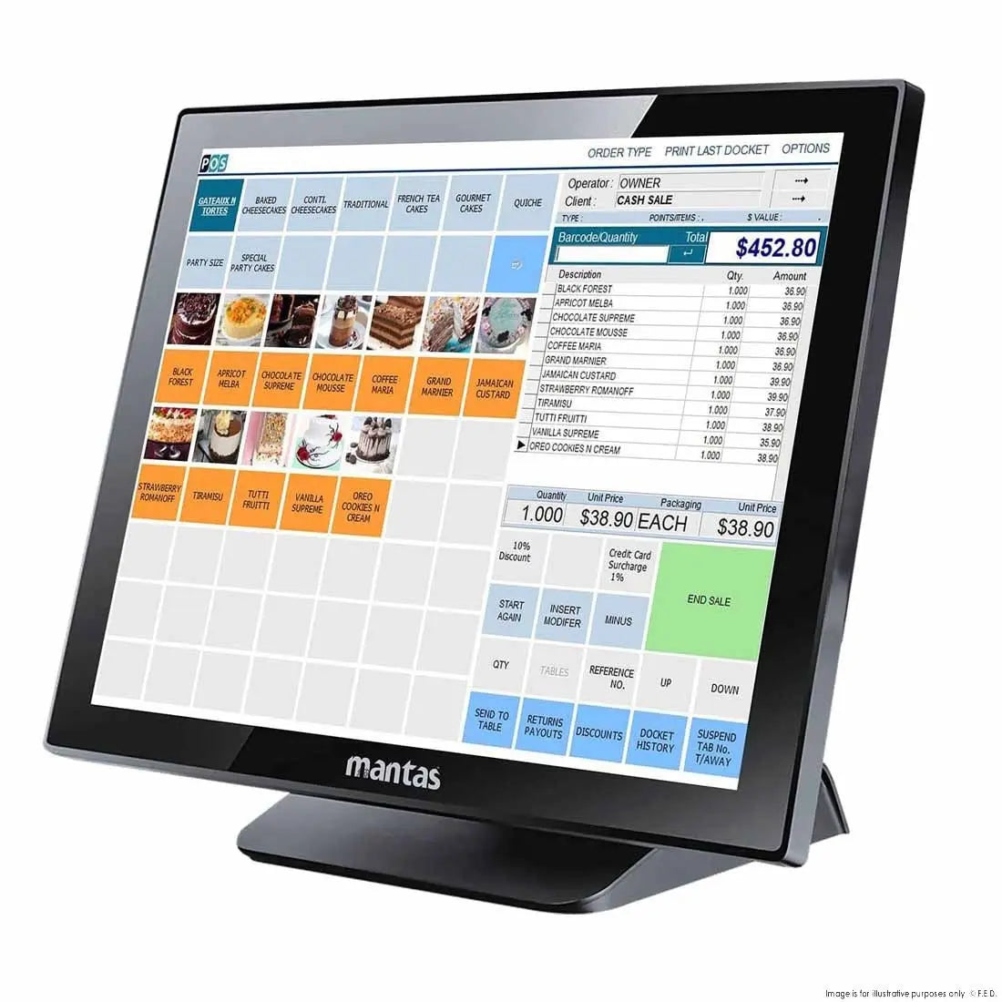 F.E.D Flag Mantas 1700 All In One Turnkey POS Solution - M1700-AIO-15 Mattys